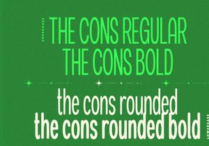 The Cons - Condensed Sans Serif Display Font