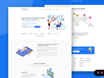Web Analytics Landing Page Template preview picture