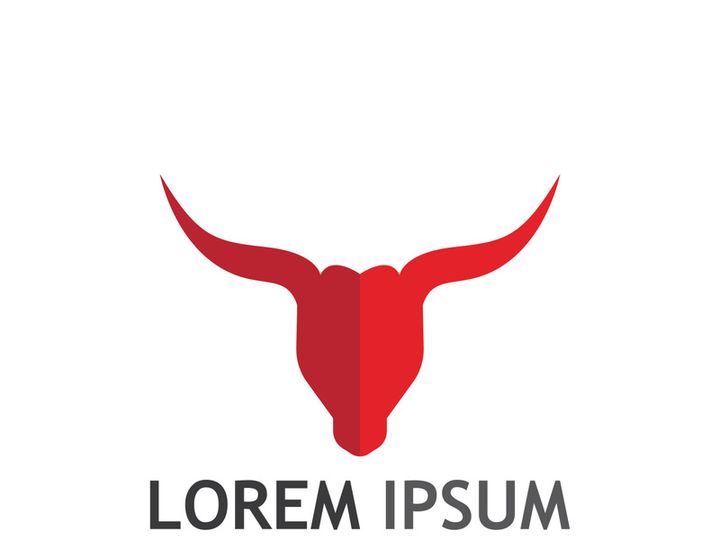 bull head horn logo