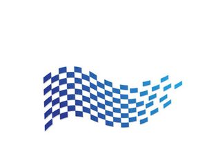 Race flag icon, simple design illustration vector