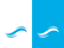 Wave beach vector illustration design logo