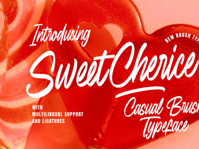 Sweet Cherice casual brush typeface