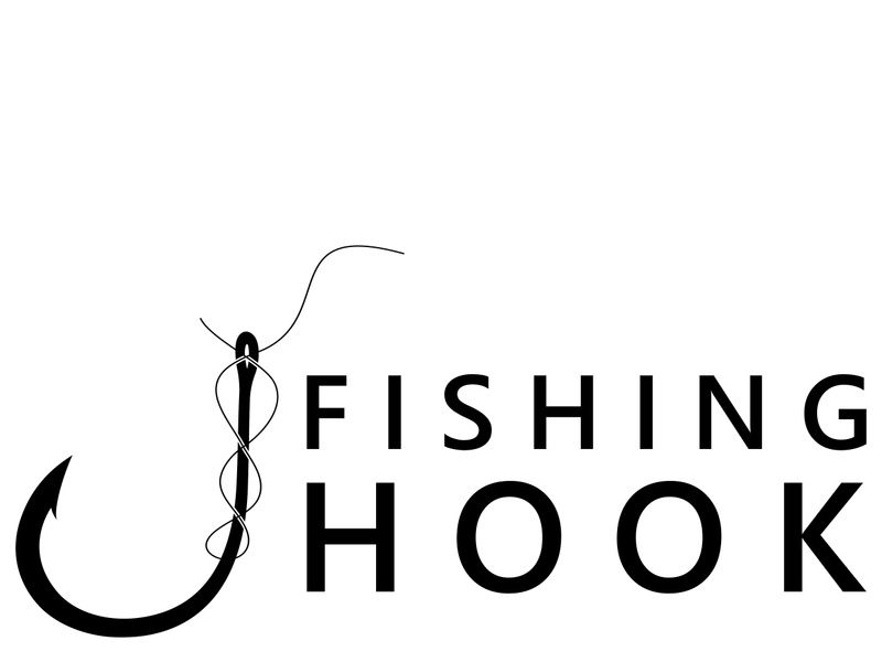 fishing hook logo design, fishing bait, fishing shop, tournament, angler, fishing community