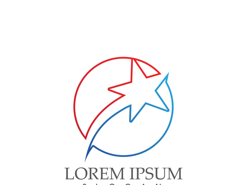 Star icon Template vector illustration design