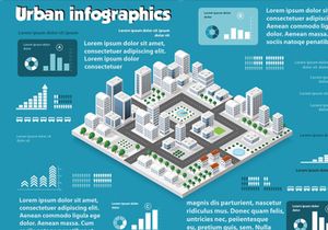 Isometric set infographics