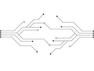 Circuit vector illustration design preview picture