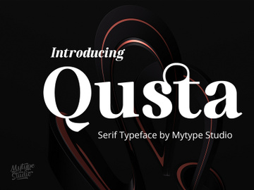 Qusta - Serif Typeface preview picture