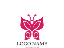 Butterfly logo icon vector design illustration