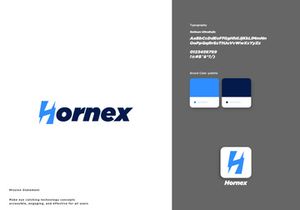 H Letter + Hornex Logo Design