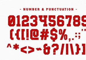 Single - Condensed Slab Serif Font