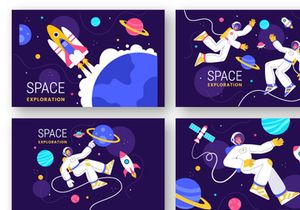 9 Space Exploration Illustration