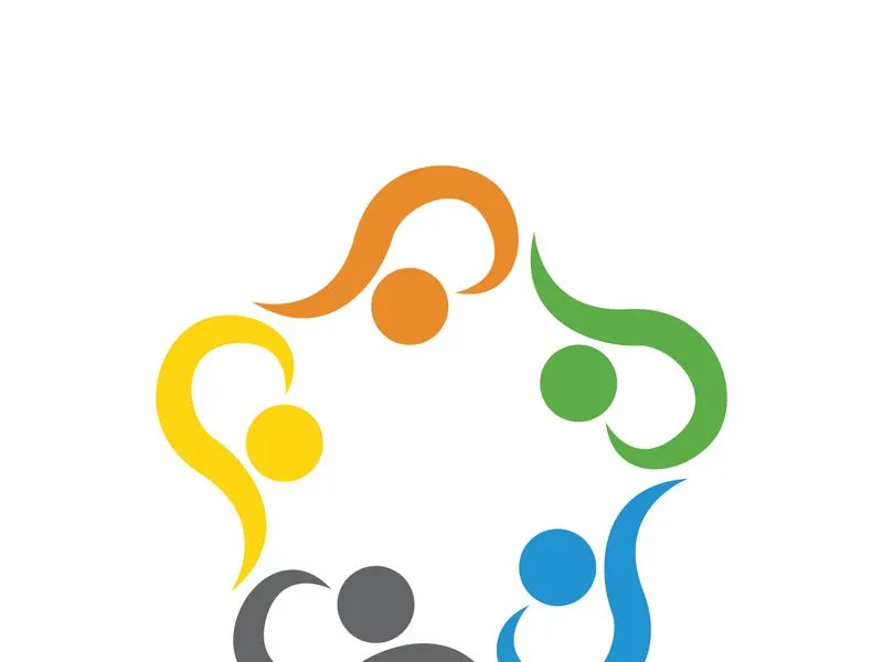 Community, network and social icon design template