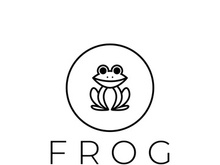 frog logo simple vector design template