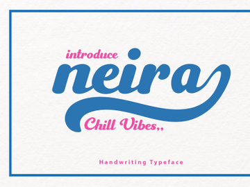 NEIRA - HANDWRITTING TYPEFACE preview picture