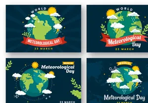 12 World Meteorological Day Illustration
