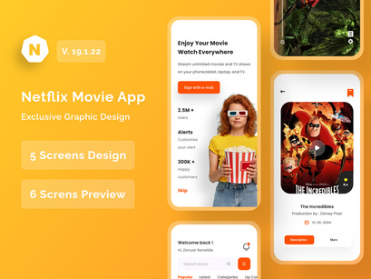 Netflix Movie Apps Design