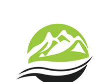 Mountain icon logo template vector illustration design