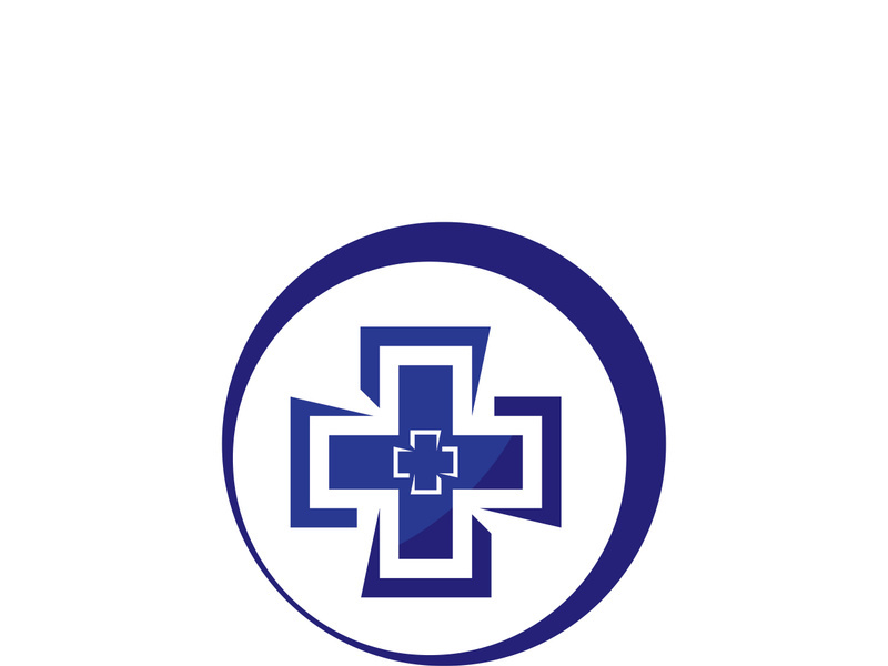 Health medical logo template vector illustration design