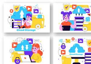 10 Cloud Storage Illustration