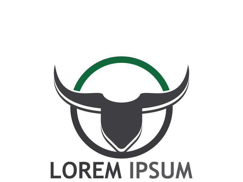 bull head horn logo