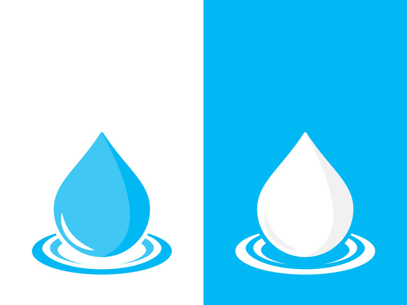 Background water drop logo icon vector illustration