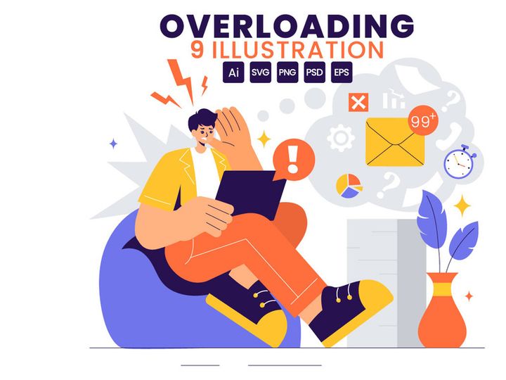 9 Overloading Business Illustration