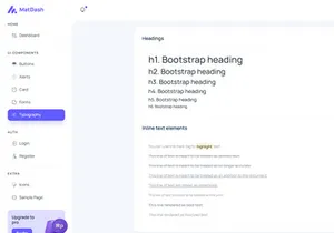 MatDash Free Bootstrap Admin Dashboard Template