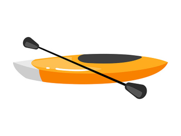 Kayak flat vector illustration preview picture