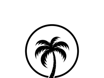 Unique and modern arabian palm tree logo design. preview picture