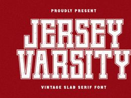 Jersey Varsity - Vintage Slab Serif preview picture