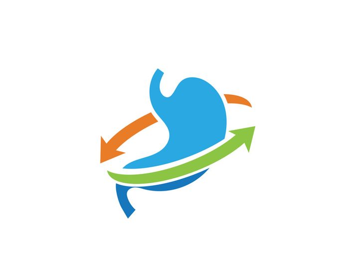 Stomach care icon designs concept illustration