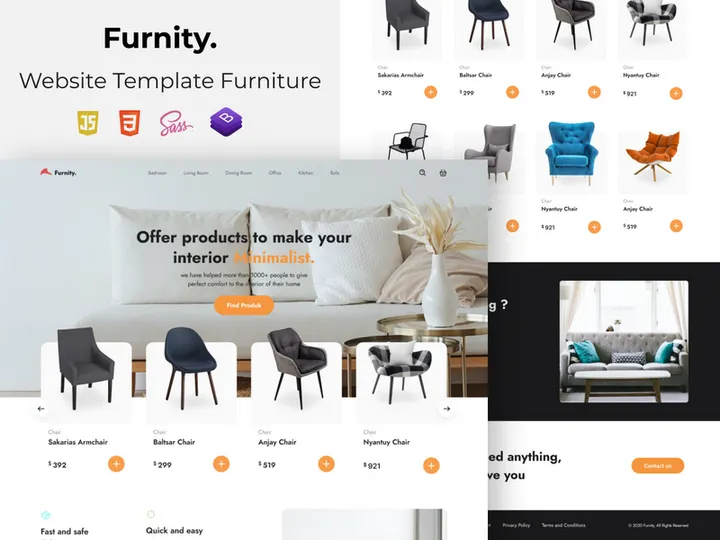 Furnity - Website Template Furniture