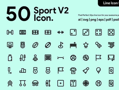 50 Sport v2 Line Icon