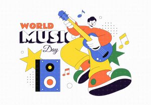 10 World Music Day Illustration