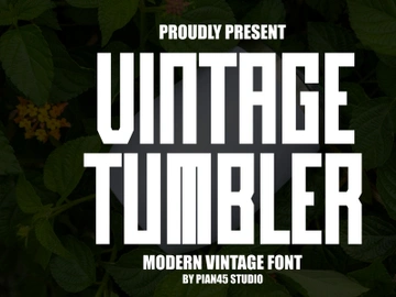 Vintage Tumbler - Modern Vintage Font preview picture