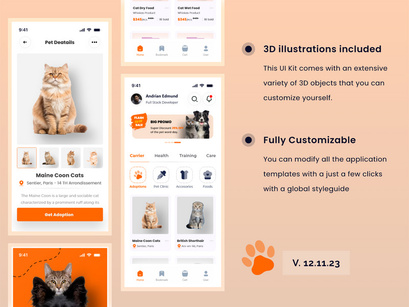 Pet Shop & Adoptions Mobile App Project
