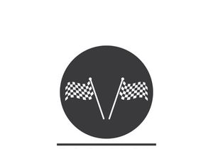 Race flag logo