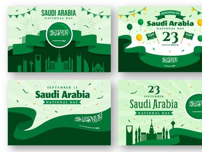 17 Saudi Arabia National Day Illustration