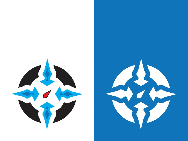 Compass logo template vector icon illustration design