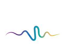 Sound waves vector illustration design template