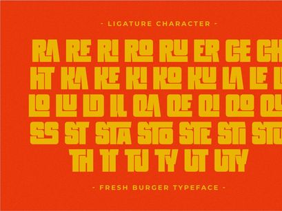 Fresh Burger - Modern Display Font
