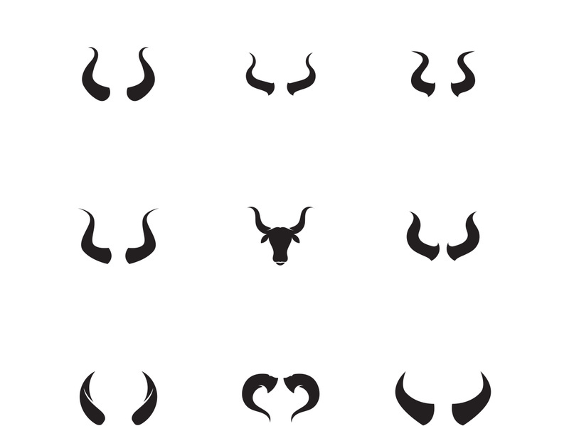 Devil horn red logo icon