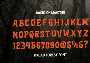 Dread Forest | All Caps Horror Font