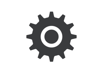 Gear icon logo vector preview picture