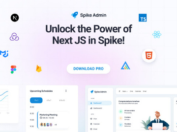 Spike NextJs Admin Dashboard Template preview picture