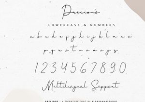 Precious - Signature Font