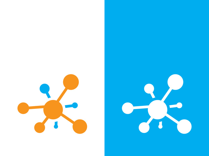 Molecule symbol logo template vector illustration design