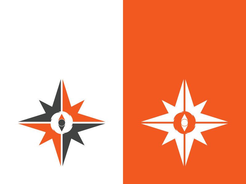 Compass logo template vector icon illustration design