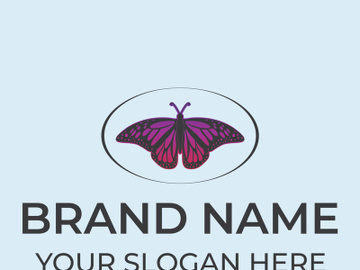 Butterfly logo design preview picture