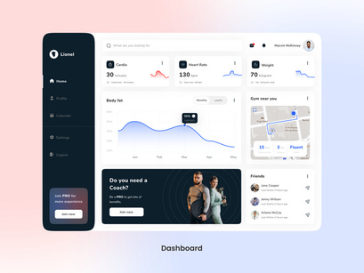 Lionel - Gym Dashboard Saas App